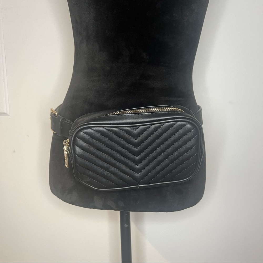 Steve Madden chevron quilted belt bag womens OS